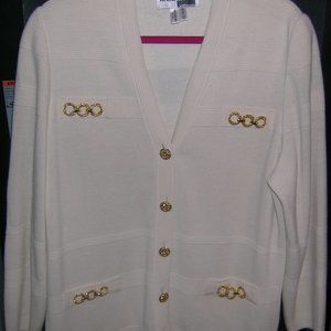 White Knit Suit Arthur Kohler - Medici of London